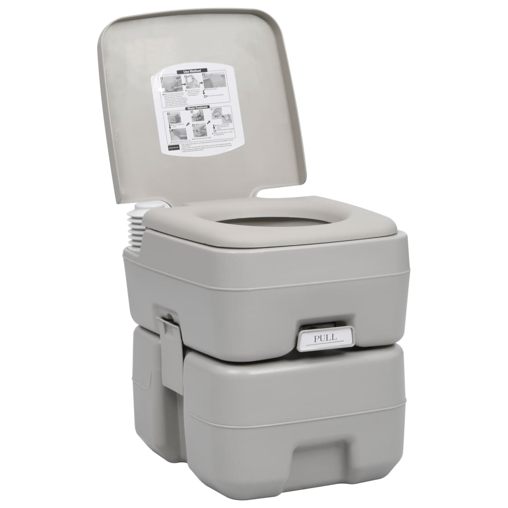 Kannettava retkeily-WC ja käsienpesutelinesarja vesisäiliöllä - Harrastajankoti.fi