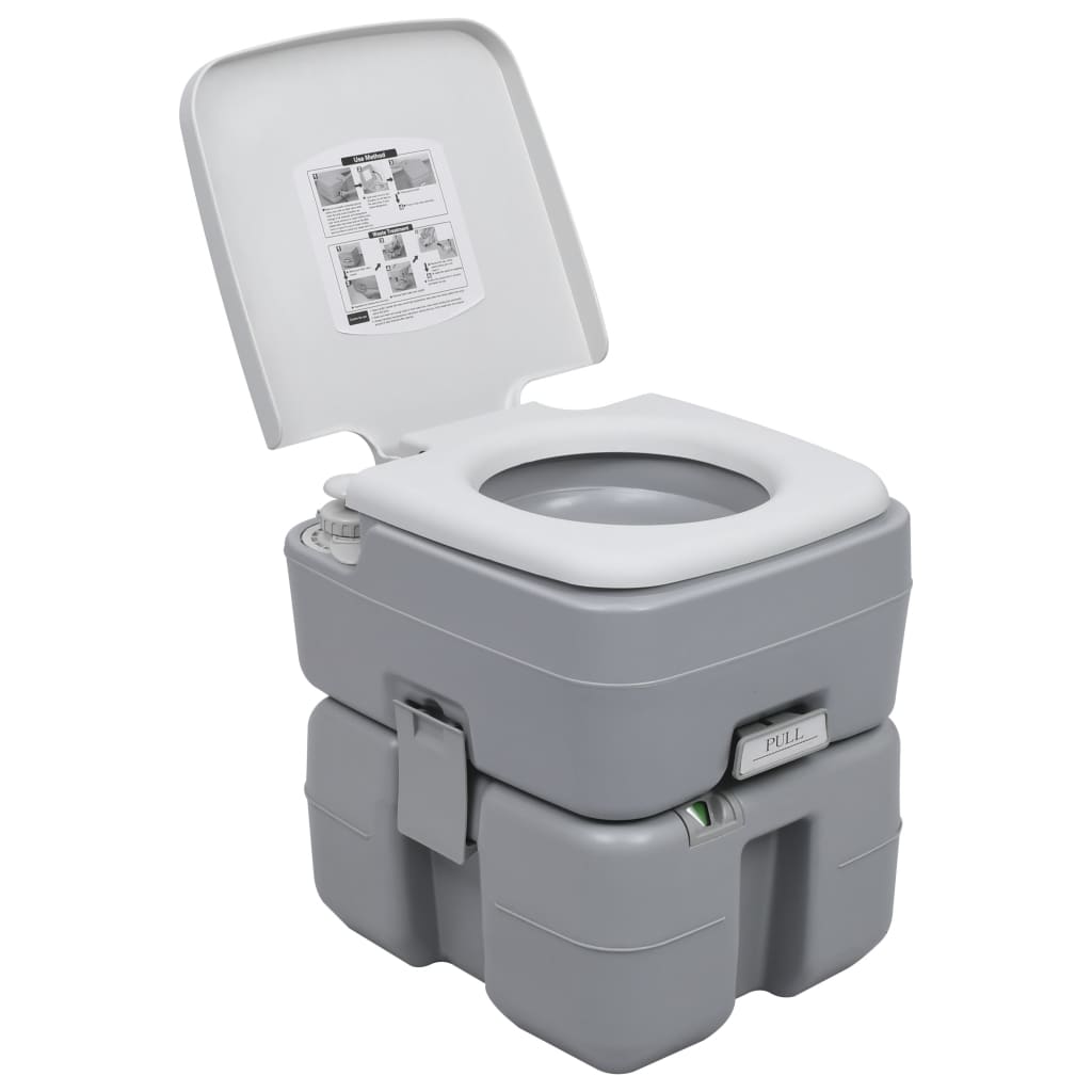 Kannettava retkeily-WC ja käsienpesutelinesarja vesisäiliöllä - Harrastajankoti.fi