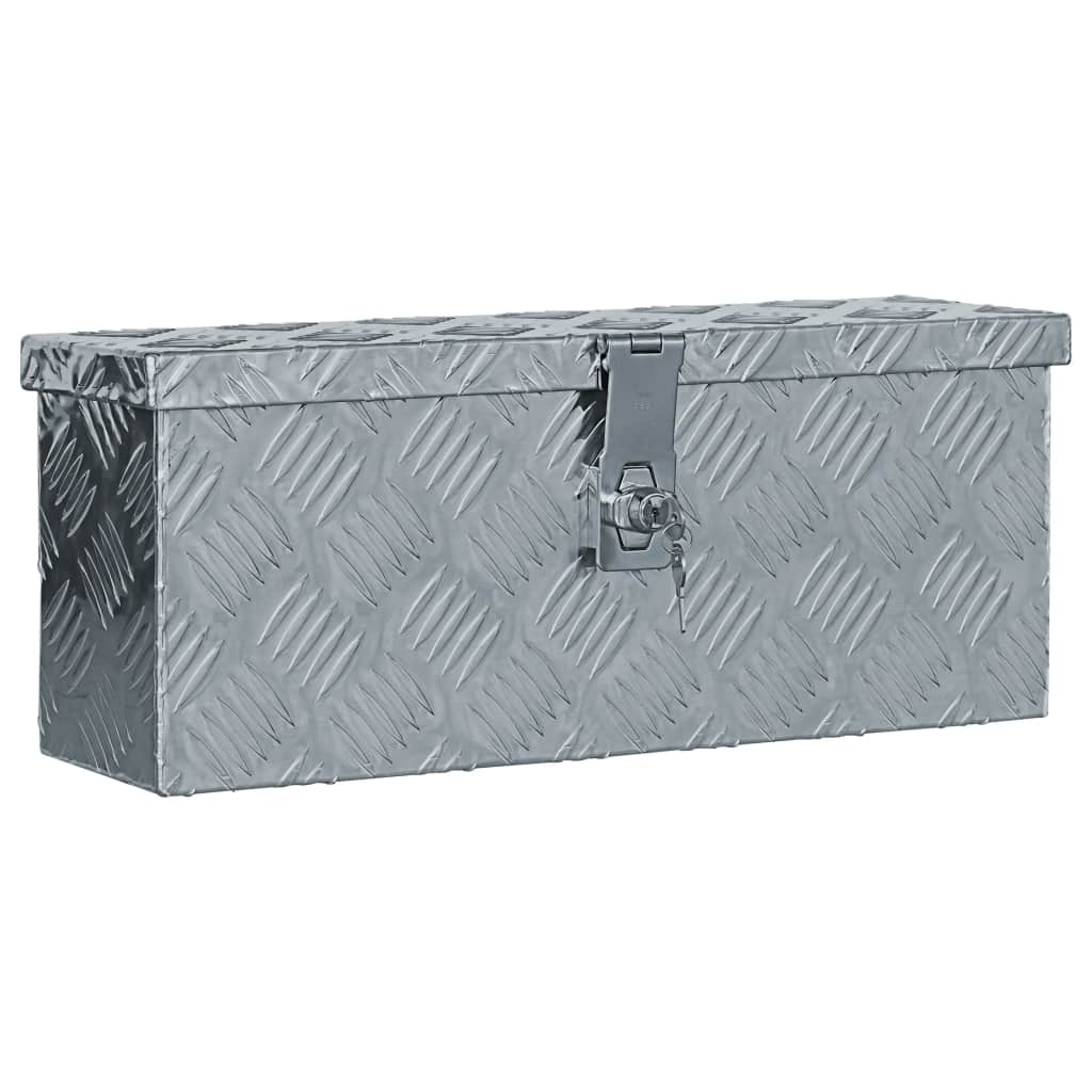 Alumiinilaatikko 48,5x14x20 cm hopea - Harrastajankoti.fi