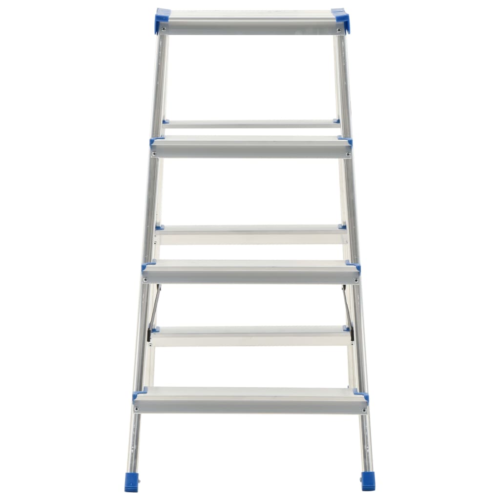 Alumiiniset kaksipuoliset tikkaat 4 askelmaa 90 cm - Harrastajankoti.fi