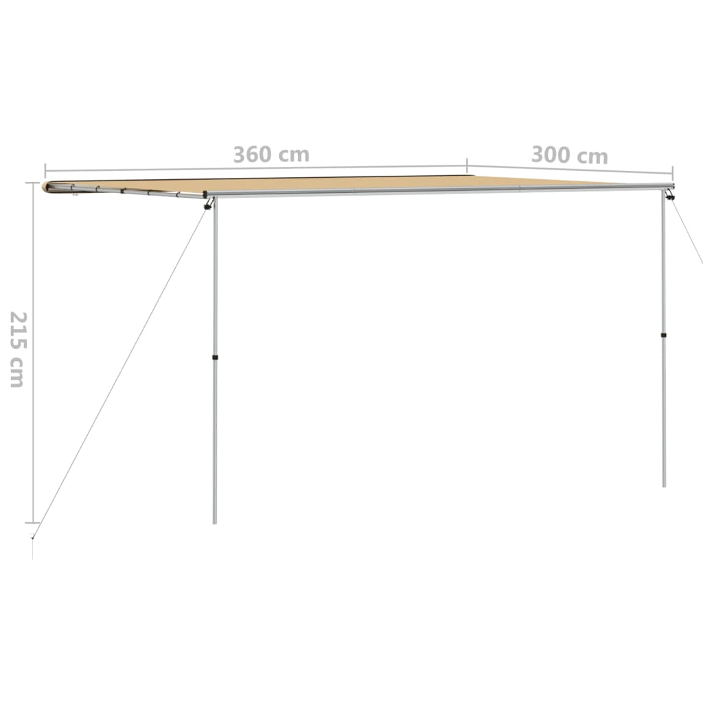 Asuntoauton ja -vaunun markiisi 3,6x3x2,15 m beige - Harrastajankoti.fi