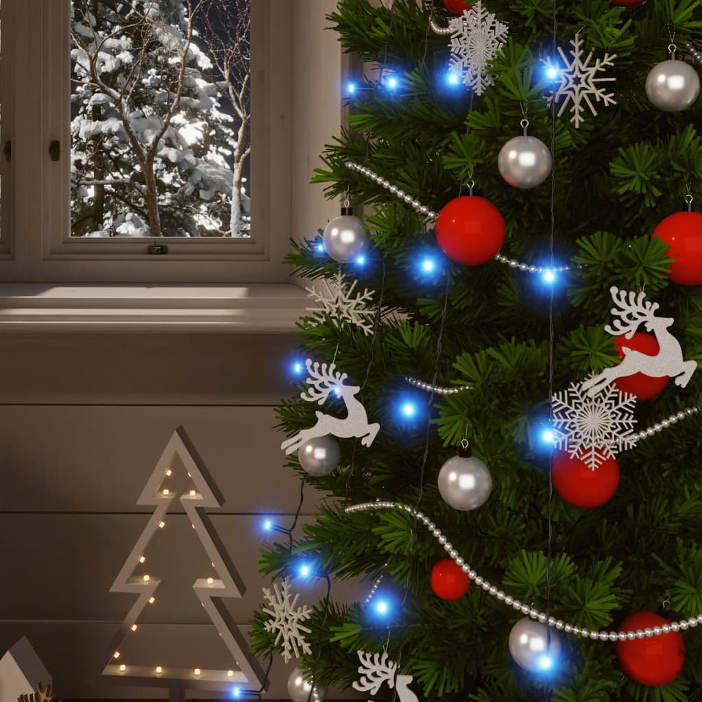 Aurinkoenergia keijuvalot 5kpl 5x200 LED sininen sisä/ulko - Harrastajankoti.fi