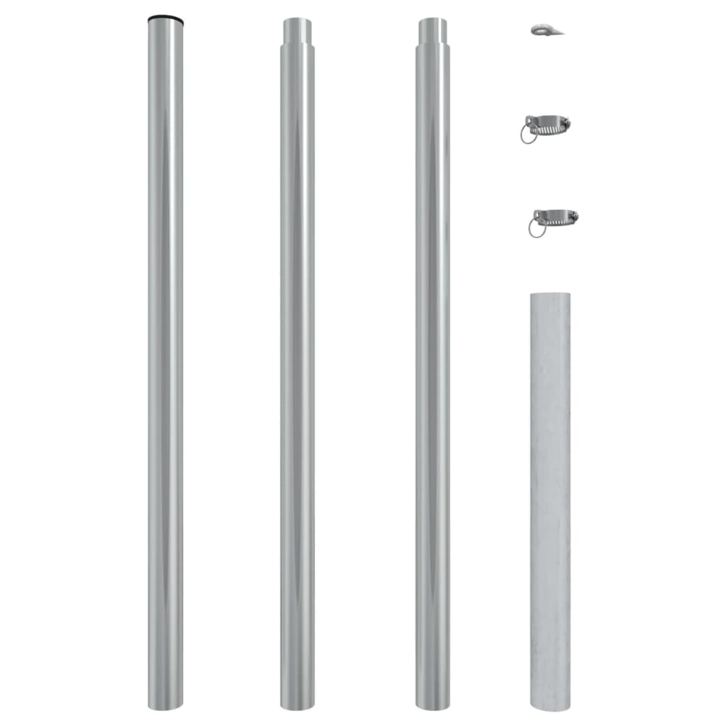 Aurinkopurjeen tanko 250 cm ruostumaton teräs - Harrastajankoti.fi