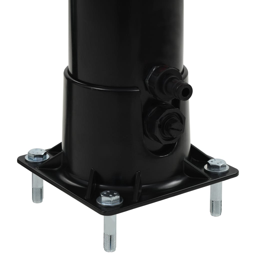 Aurinkovoimasuihku 214 cm 9 l musta - Harrastajankoti.fi