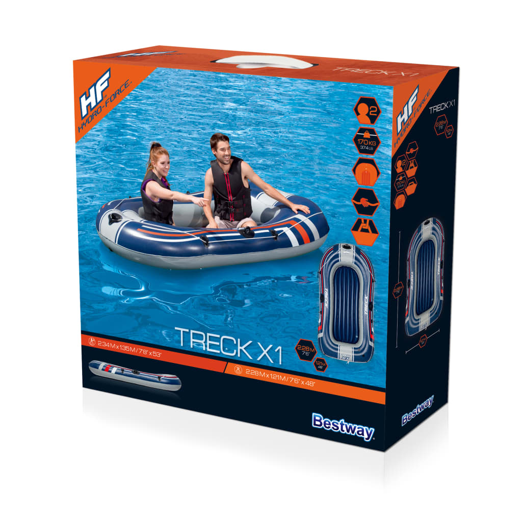 Bestway Hydro-Force kumivene Treck X1 Set 228x121 cm 61064 - Harrastajankoti.fi