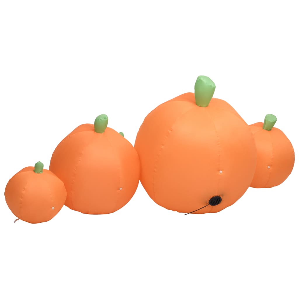 Halloween täytettävä kurpitsaperhe LED-valoilla 1,8 m - Harrastajankoti.fi