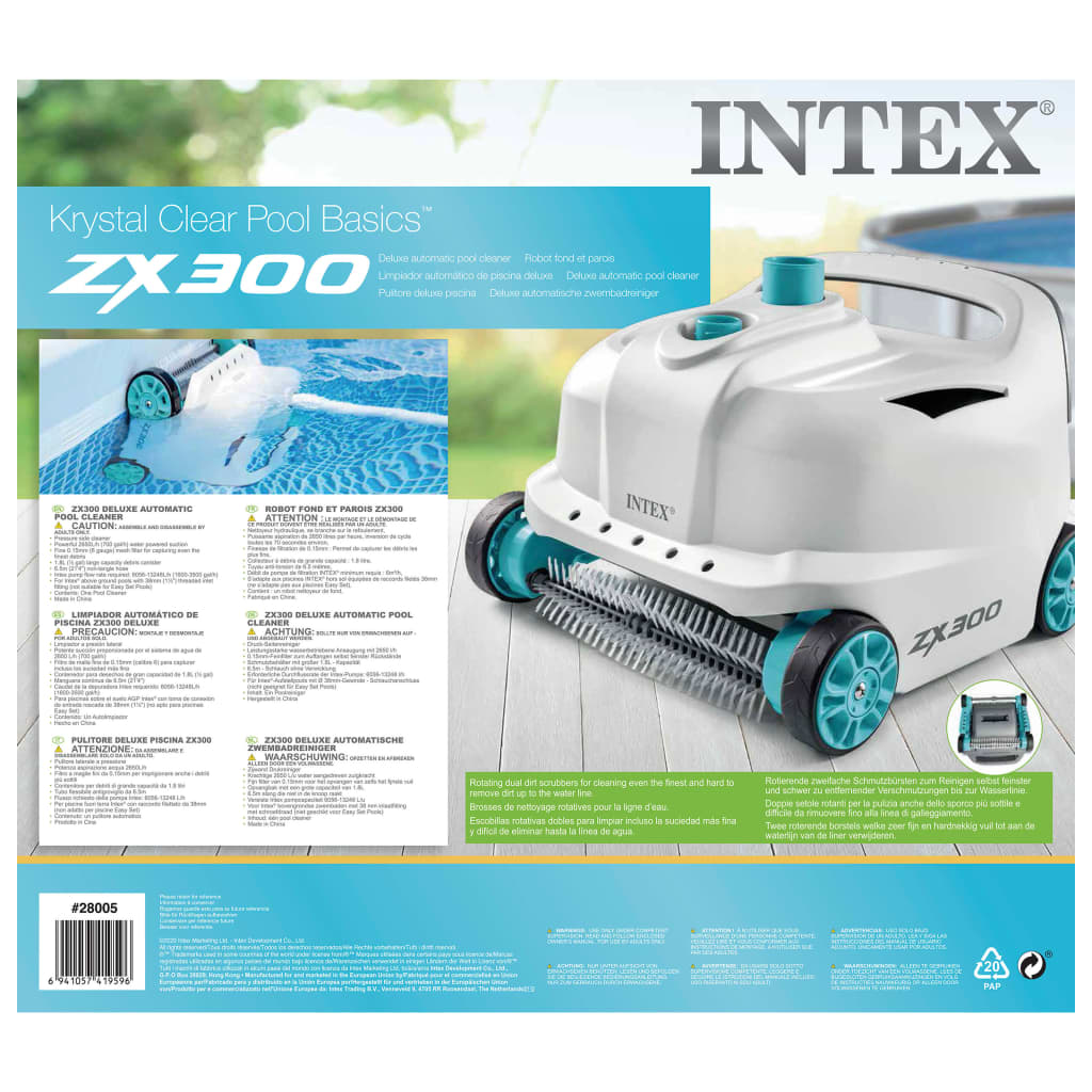 Intex ZX300 Deluxe automaattinen uima-altaan puhdistaja - Harrastajankoti.fi