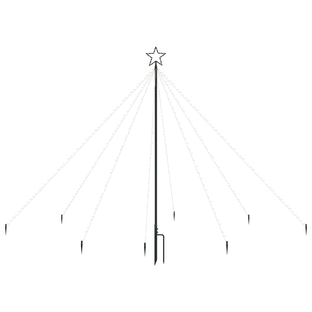 Joulukuusen valot sisä-/ulkokäyttöön 400 LED-valoa 2,5 m - Harrastajankoti.fi