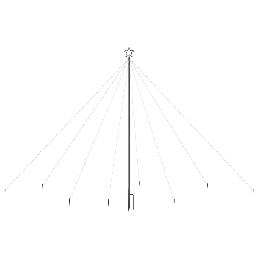 Joulukuusen valot sisä-/ulkokäyttöön 576 x LED sininen 3,6m - Harrastajankoti.fi