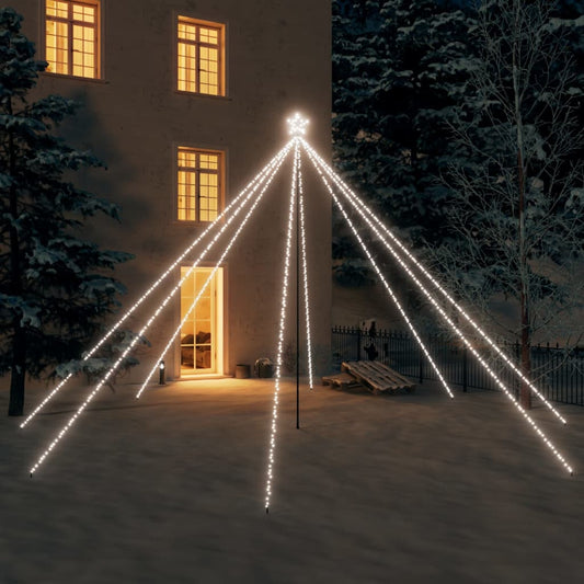 Joulukuusen valot sisä-/ulkokäyttöön 800 x LED kylmä valk. 5 m - Harrastajankoti.fi