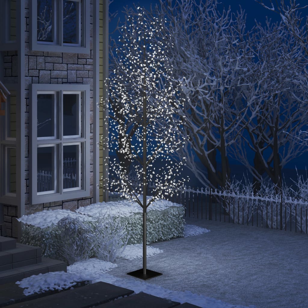 Joulukuusi 1 200 kylmän valkoista LED-valoa kirsikankukka 400cm - Harrastajankoti.fi