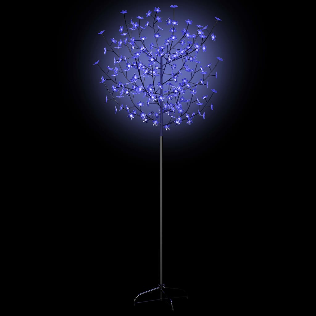 Joulukuusi 200 sinivalkoista LED-valoa kirsikankukka 180 cm - Harrastajankoti.fi