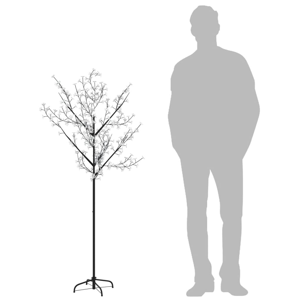 Joulukuusi 200 värikästä LED-valoa kirsikankukka 180 cm - Harrastajankoti.fi