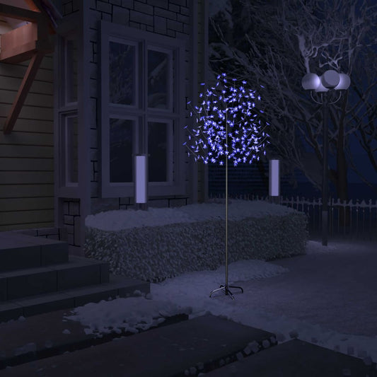 Joulukuusi 220 sinistä LED-valoa kirsikankukka 220 cm - Harrastajankoti.fi