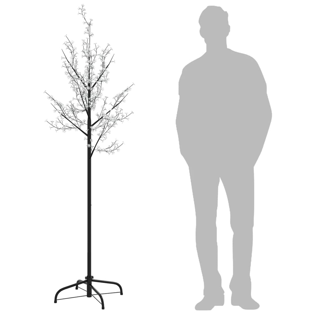 Joulukuusi 220 värikästä LED-valoa kirsikankukka 220 cm - Harrastajankoti.fi