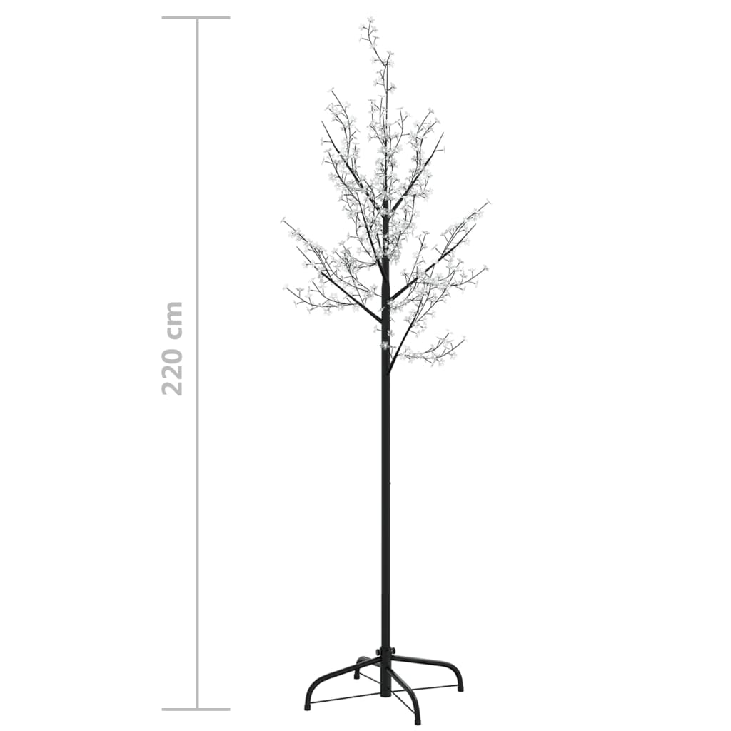 Joulukuusi 220 värikästä LED-valoa kirsikankukka 220 cm - Harrastajankoti.fi
