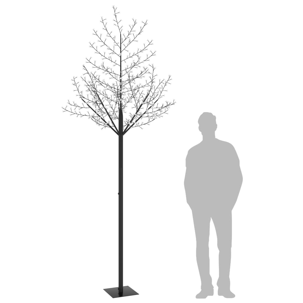 Joulukuusi 600 sinistä LED-valoa kirsikankukka 300 cm - Harrastajankoti.fi