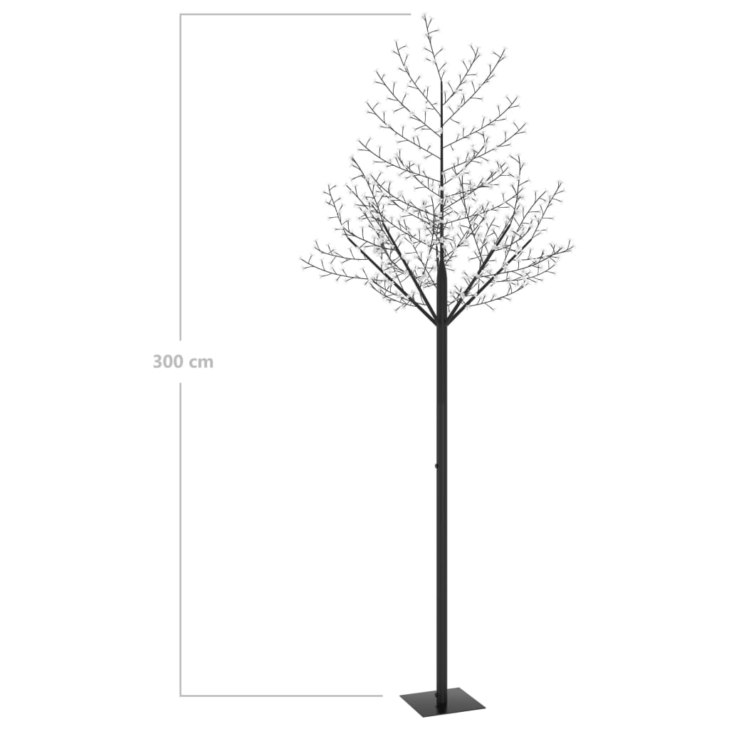 Joulukuusi 600 sinistä LED-valoa kirsikankukka 300 cm - Harrastajankoti.fi