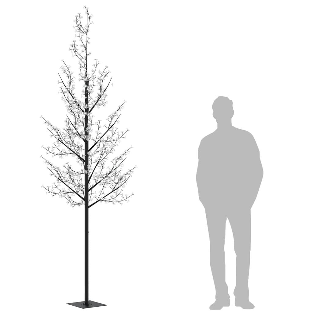 Joulukuusi 600 värikästä LED-valoa kirsikankukka 300 cm - Harrastajankoti.fi