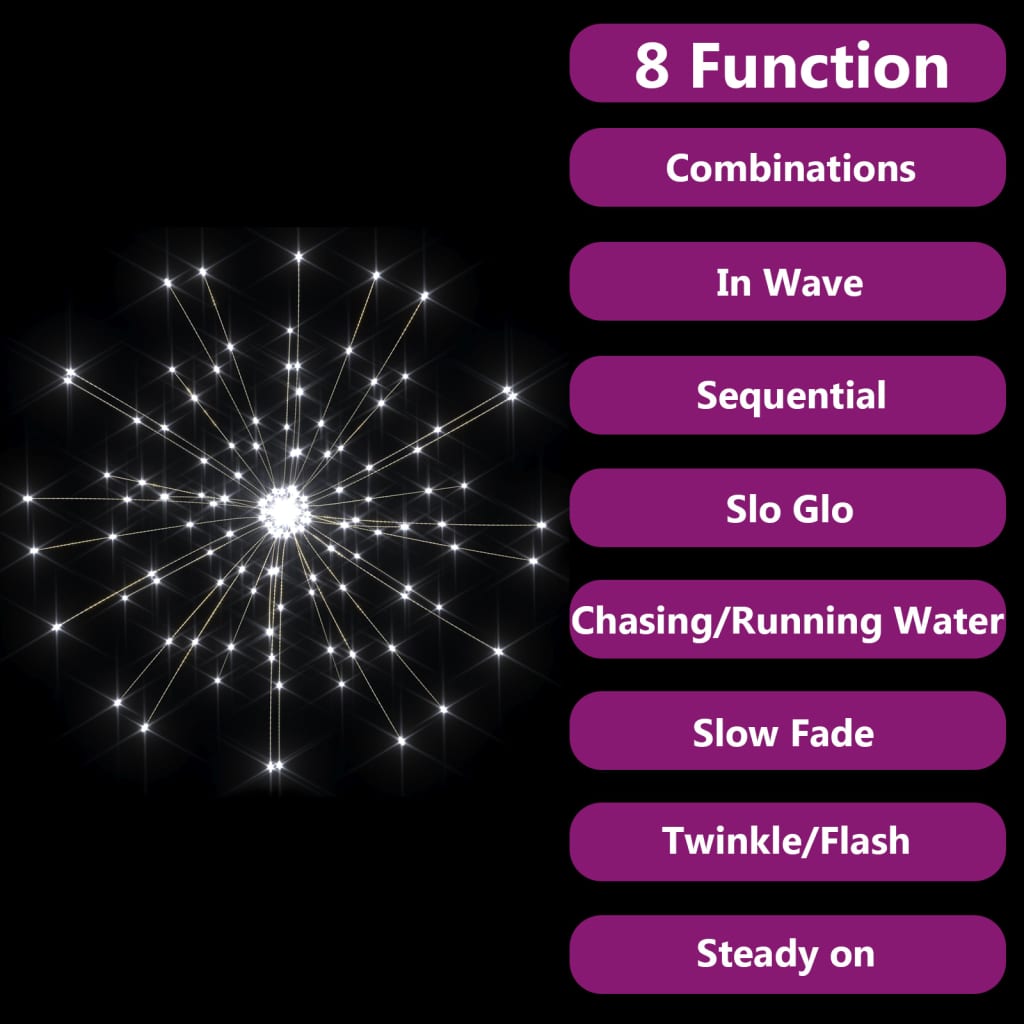 Joulun ilotulitusulkovalo 2 kpl kylmän valkoinen 20 cm 280xLED - Harrastajankoti.fi