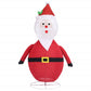 Joulupukki joulukoriste LED-valoilla ylellinen kangas 60 cm - Harrastajankoti.fi