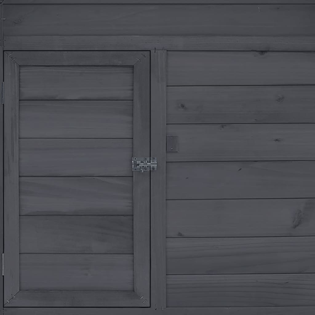 Kanakoppi harmaa ja valkoinen 152x96x110 cm täysi kuusi - Harrastajankoti.fi