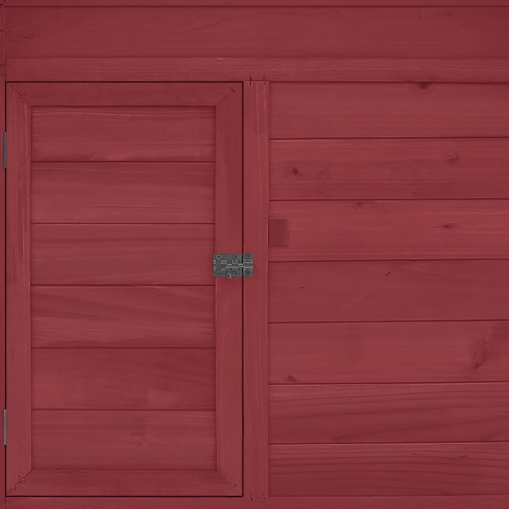 Kanakoppi punainen ja valkoinen 152x96x110 cm täysi kuusi - Harrastajankoti.fi