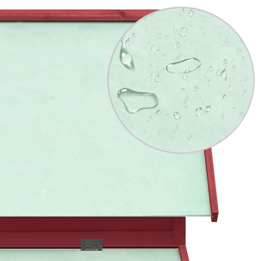 Kanakoppi punainen ja valkoinen 152x96x110 cm täysi kuusi - Harrastajankoti.fi