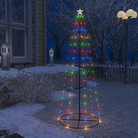 Kartio joulukuusi 100 moniväristä LED-valoa 70x180 cm - Harrastajankoti.fi