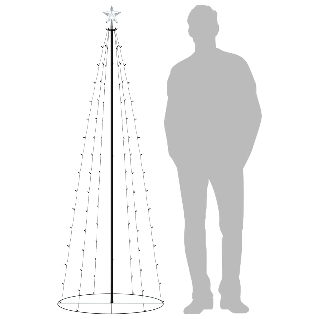 Kartio joulukuusi 100 moniväristä LED-valoa 70x180 cm - Harrastajankoti.fi