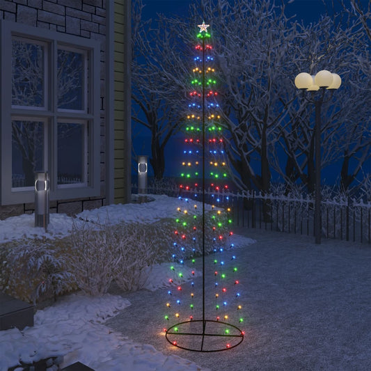 Kartio joulukuusi 136 moniväristä LED-valoa 70x240 cm - Harrastajankoti.fi
