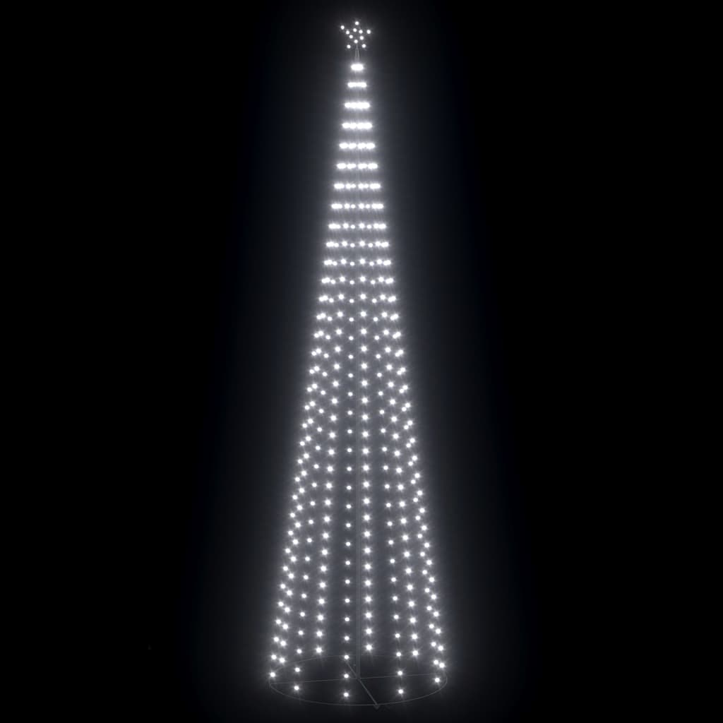 Kartio joulukuusi 400 kylmän valkoista LED-valoa 100x360 cm - Harrastajankoti.fi