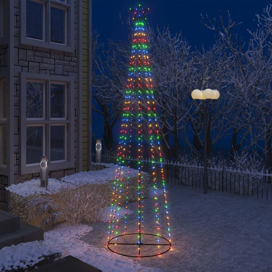 Kartio joulukuusi 400 moniväristä LED-valoa 100x360 cm - Harrastajankoti.fi