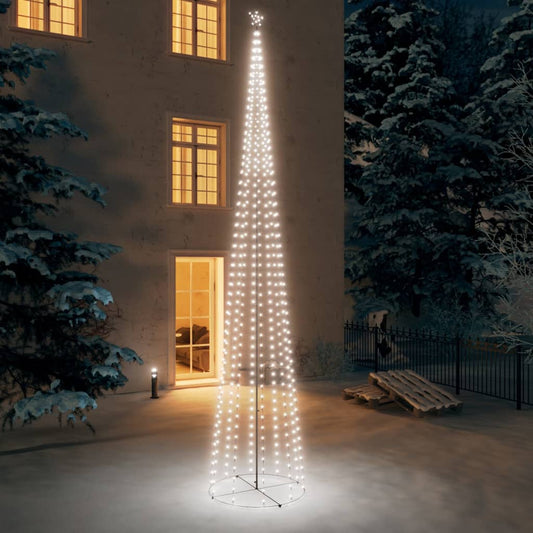 Kartio joulukuusi 752 kylmän valkoista LED-valoa 160x500 cm - Harrastajankoti.fi