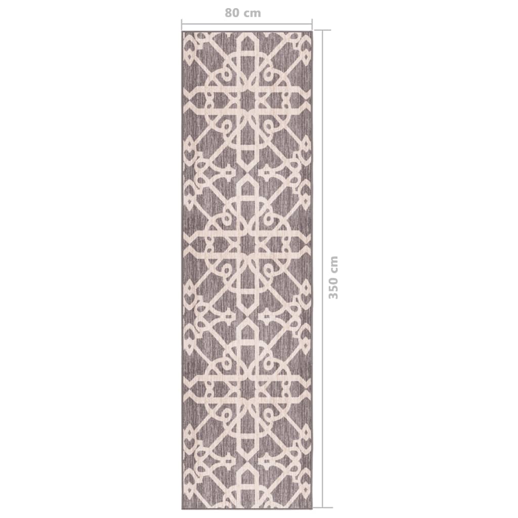 Käytävämatto ruskea 80x350 cm - Harrastajankoti.fi