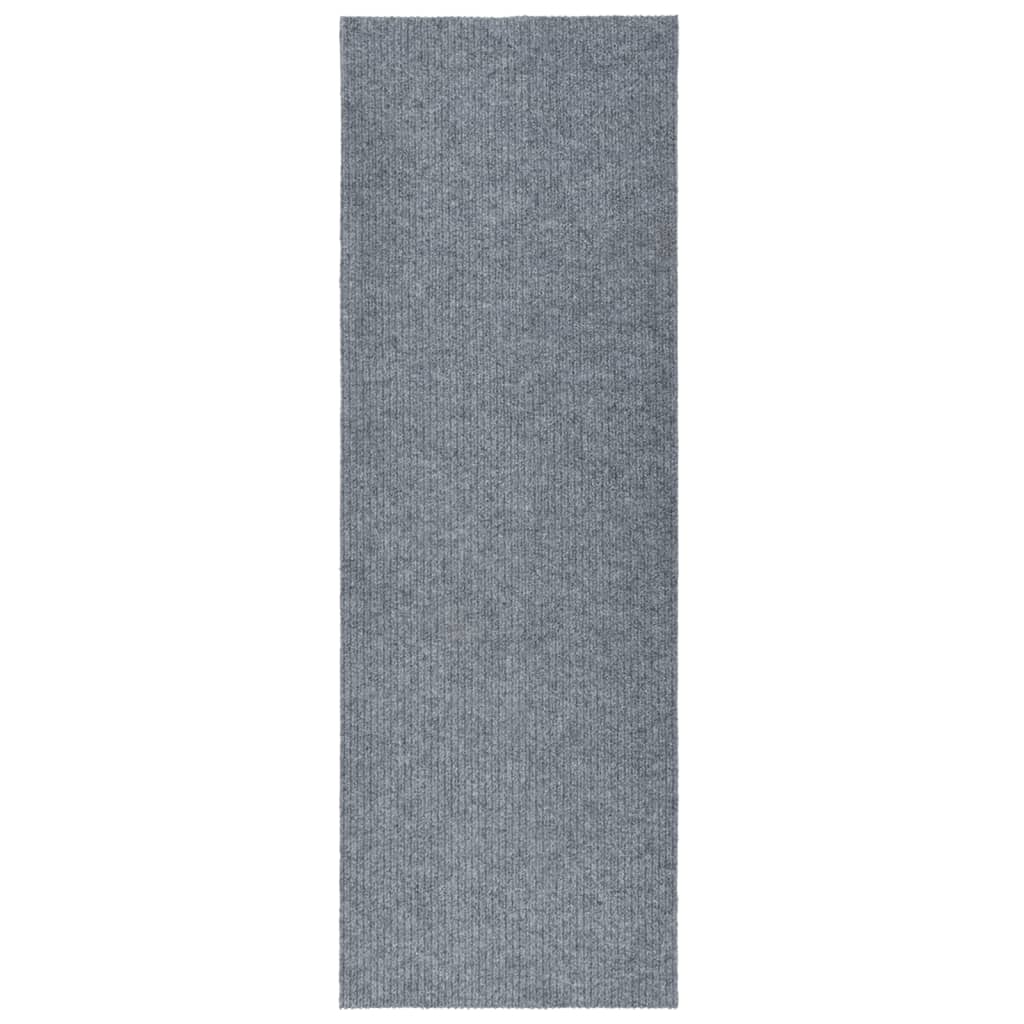 Käytävän kuramatto 100x350 cm sininen ja harmaa - Harrastajankoti.fi