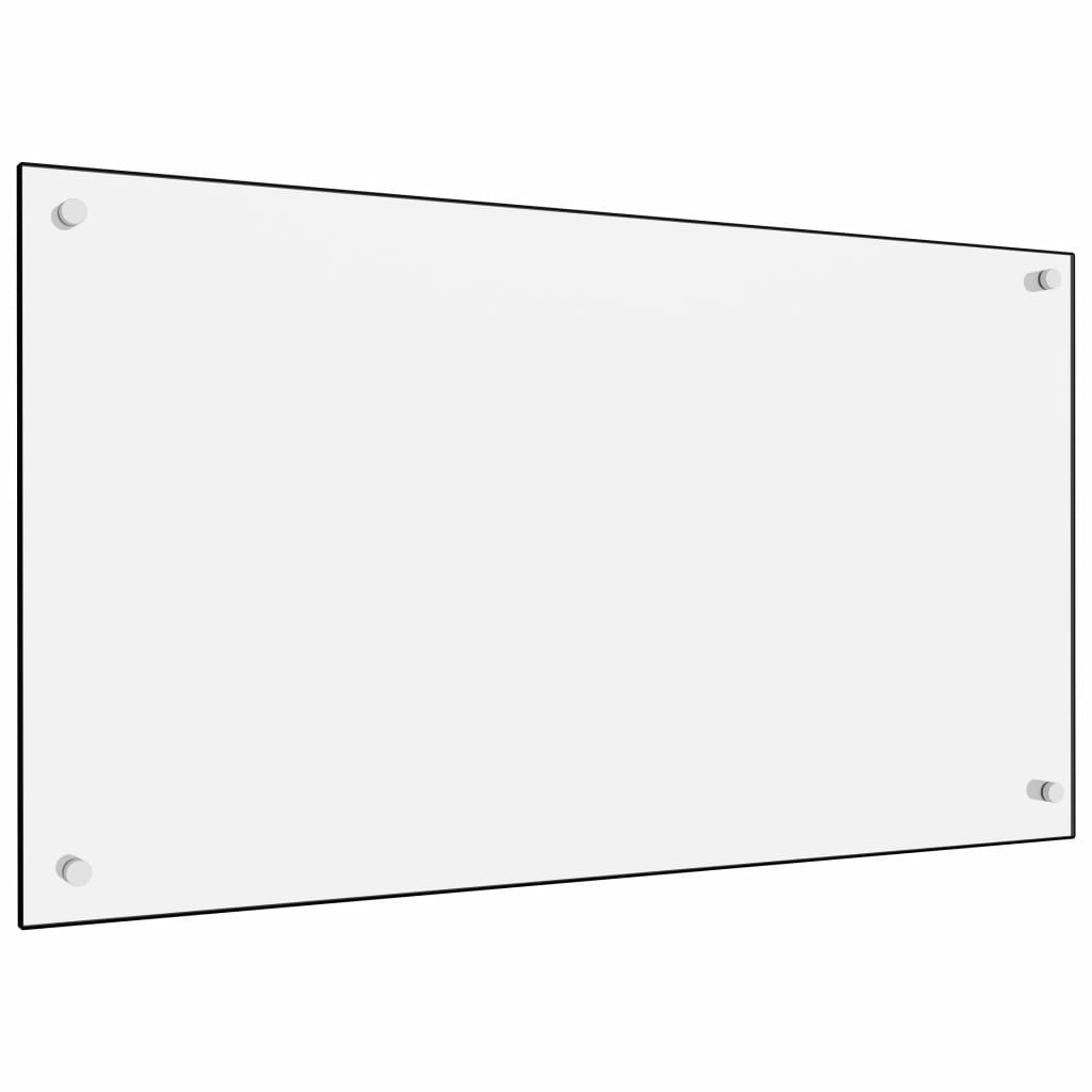 Keittiön roiskesuoja valkoinen 90x50 cm karkaistu lasi - Harrastajankoti.fi