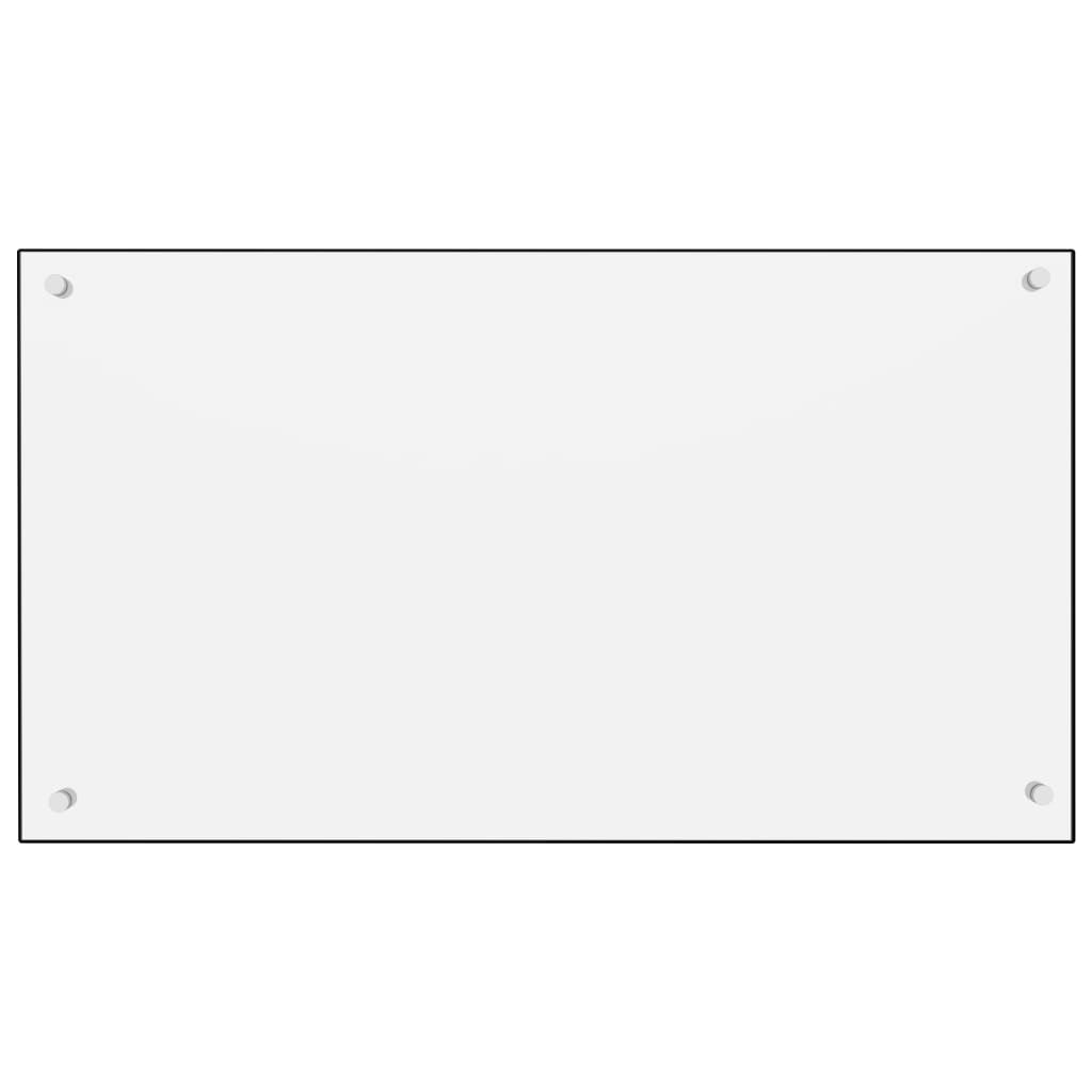 Keittiön roiskesuoja valkoinen 90x50 cm karkaistu lasi - Harrastajankoti.fi